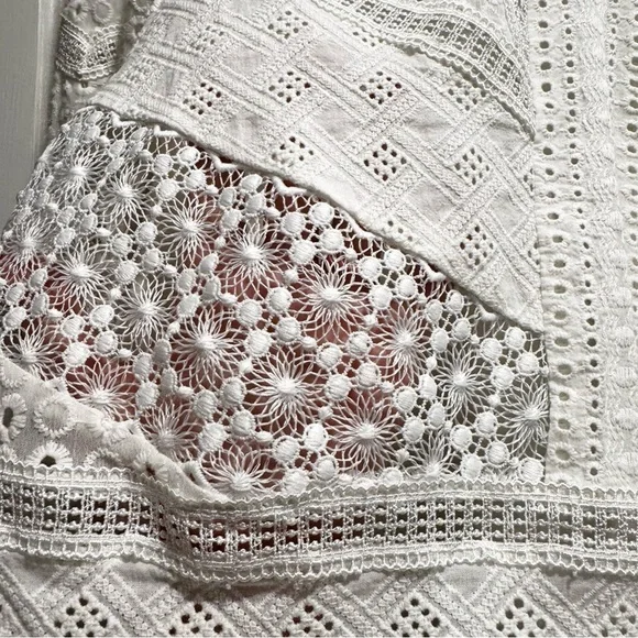Anthropologie x James Coviello Burnham Lace Top M Cottagecore Boho Festival - Picture 14 of 15